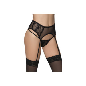 Porte-jarretelles noir taille haute 